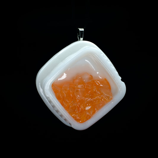 Salty’s Quartz Crystal Faux Concentrates Pendants - Diamonds’n 🍊Sauce - Large white Jar