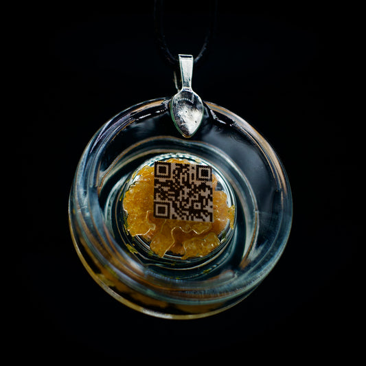 Salty’s Sea Salt Faux concentrates Pendants - Dark Orange Ice Water Hash - Small Jar