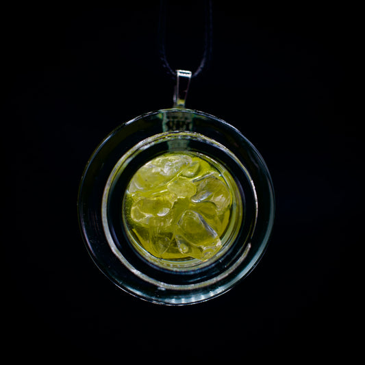 Salty’s Quartz Crystal Faux Concentrates Pendants - Diamonds’n Sauce - Yellow - Small Jar