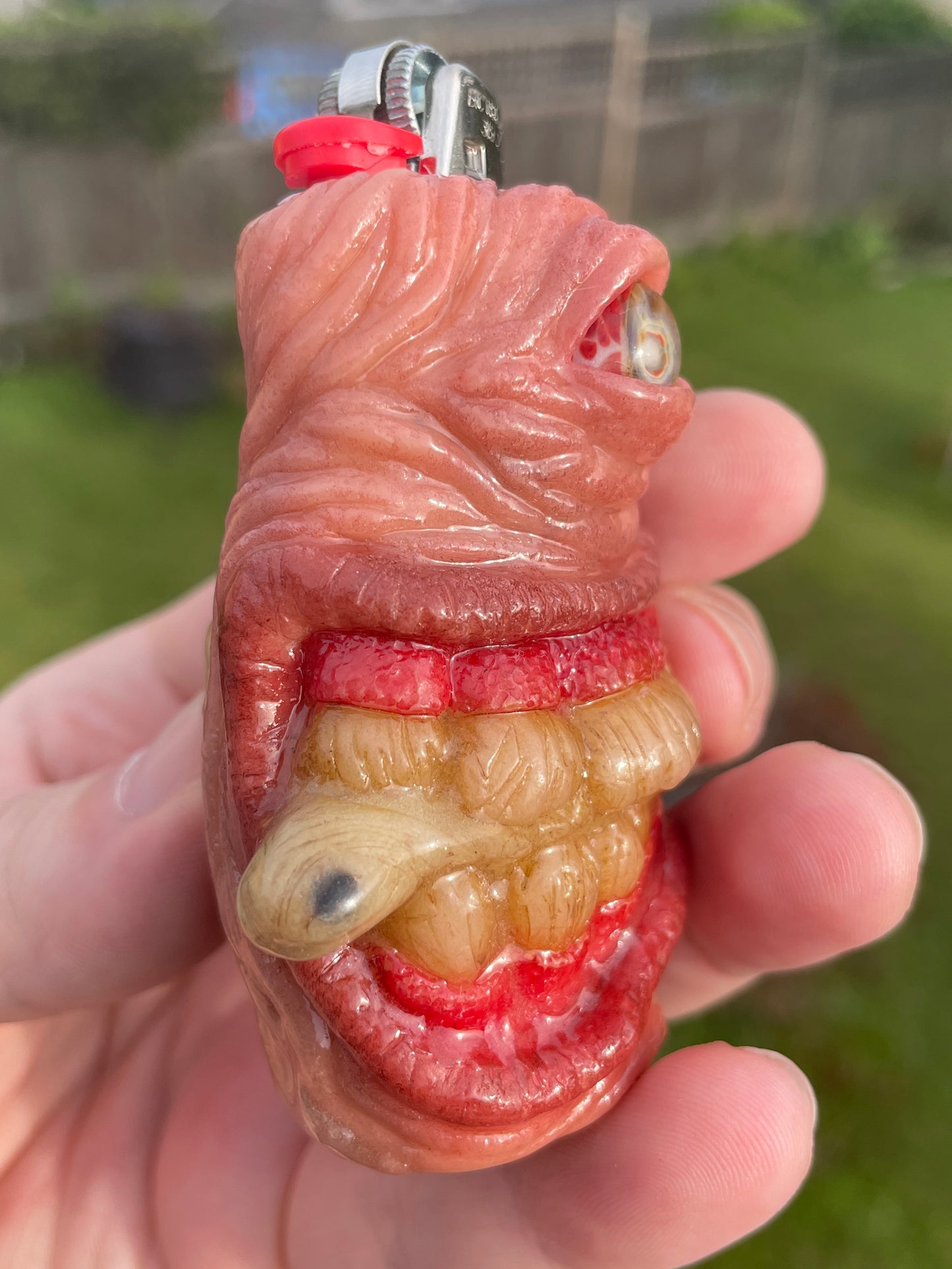 Salty’s Bits - Bic Lighter Cover - borosilicate glass eye