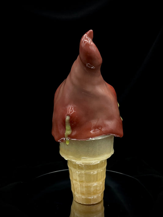 Salty's EyeScream Cone - Large - Blue and Orange eye.