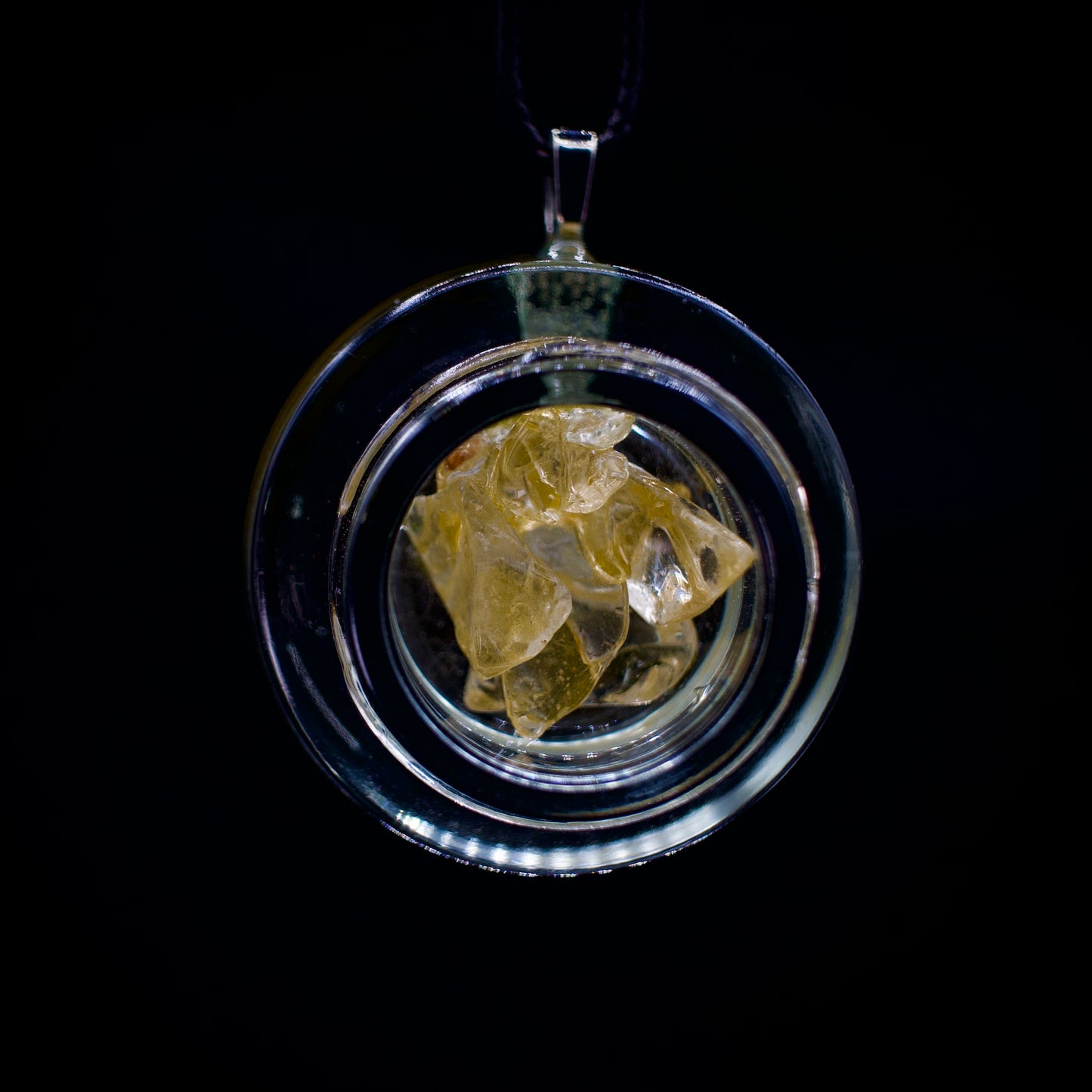 Salty’s Quartz Crystal Faux Concentrates Pendants - Diamonds’n Sauce -Llight Amber - Small Jar