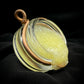 Salty’s Sea Salt Faux Dabs Pendant- Diamonds in light yellow sauce - Large Jar - Spill