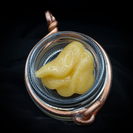 Salty’s Sea Salt Faux Dabs Pendant- LHR Tan Yellow - Large Jar