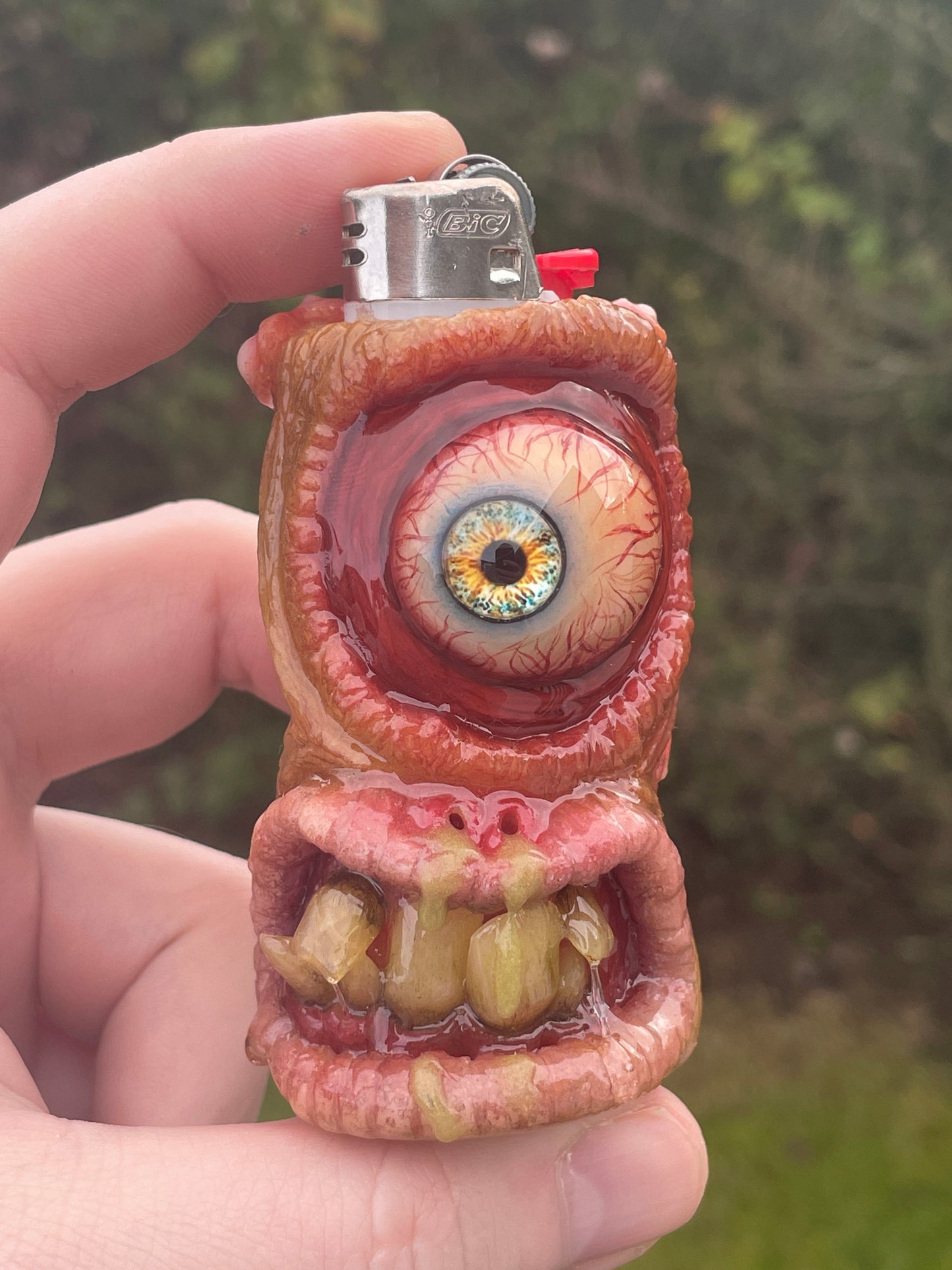 Salty’s Bits - Bic Lighter Cover -Pimply, Snotty, Bulged Eye, Cyclops